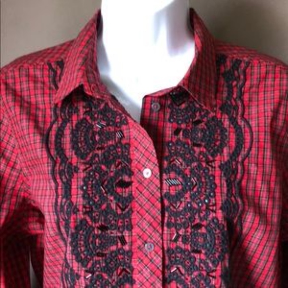 J. Crew Women’s Embellished Shirt - Picture 2 of 3